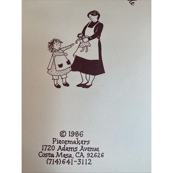 The Doll That Ma Made Paperback Pattern Book 15" Folk Dolls & Clothes Piecemaker - Picture 3 of 16